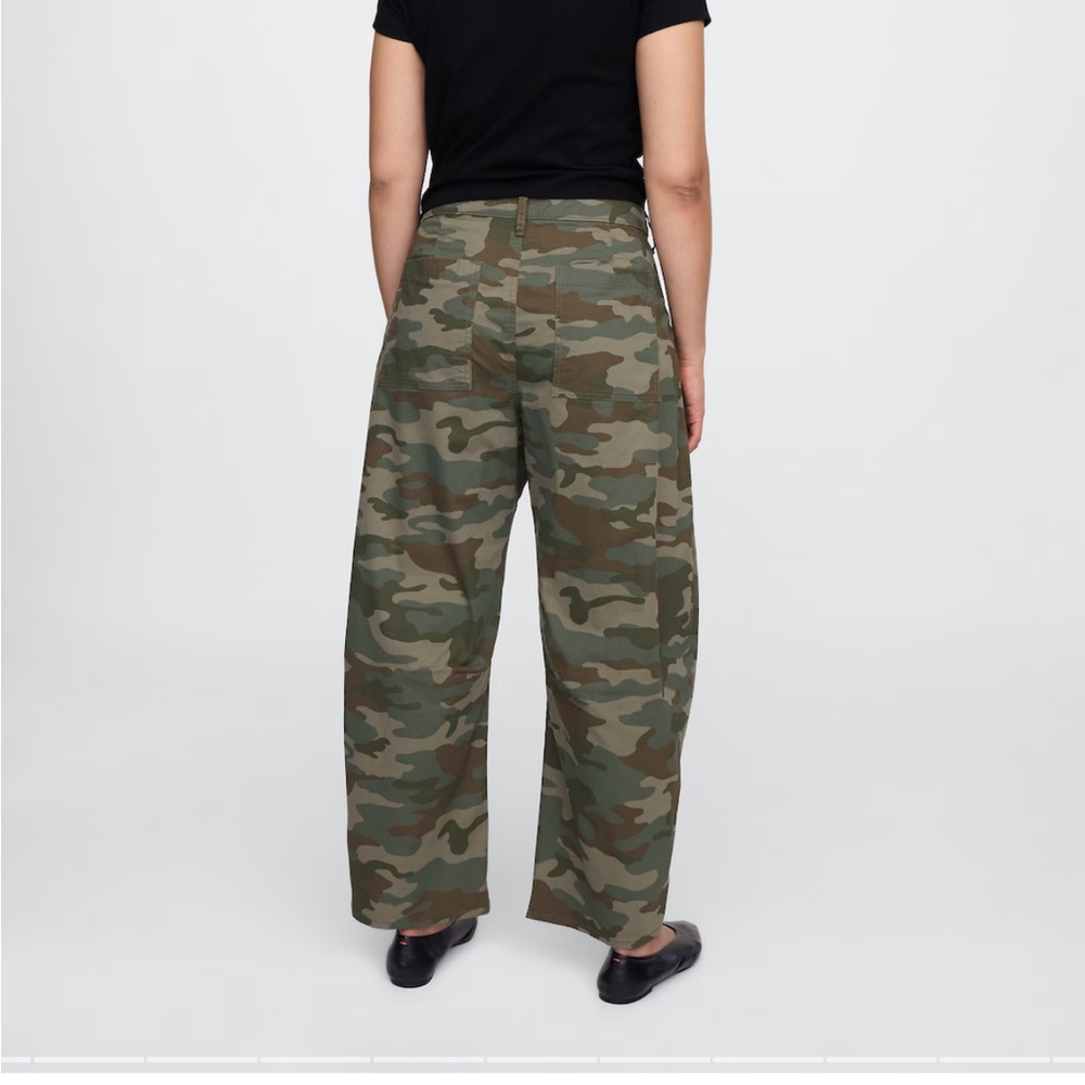 GAP Factory Women’s Barrel Camouflage Pants - 10 - Picture 12 of 13